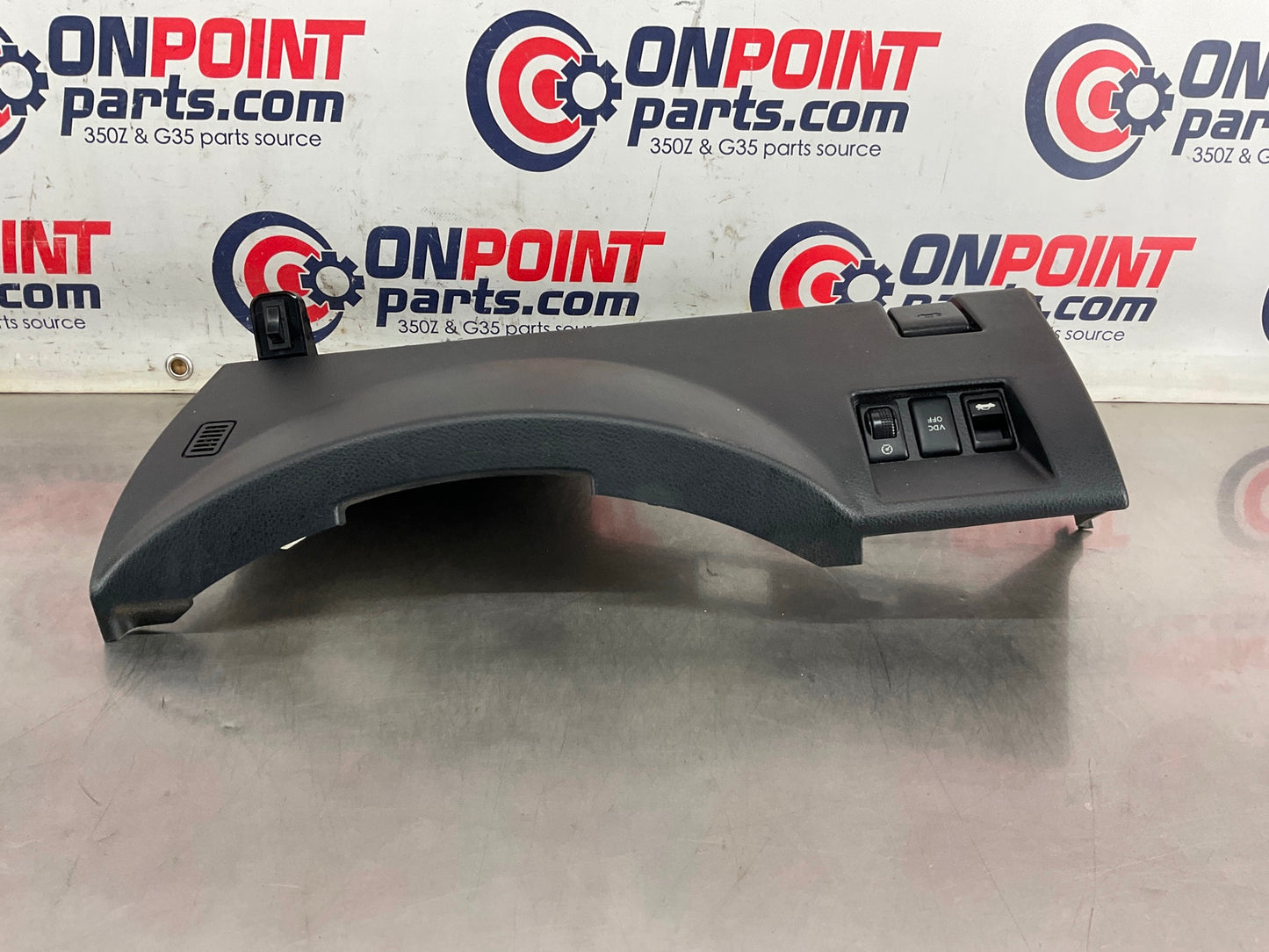2005 Infiniti G35 Driver Left Lower Dash Panel with Switches OEM 24BFFE7 - On Point Parts Inc