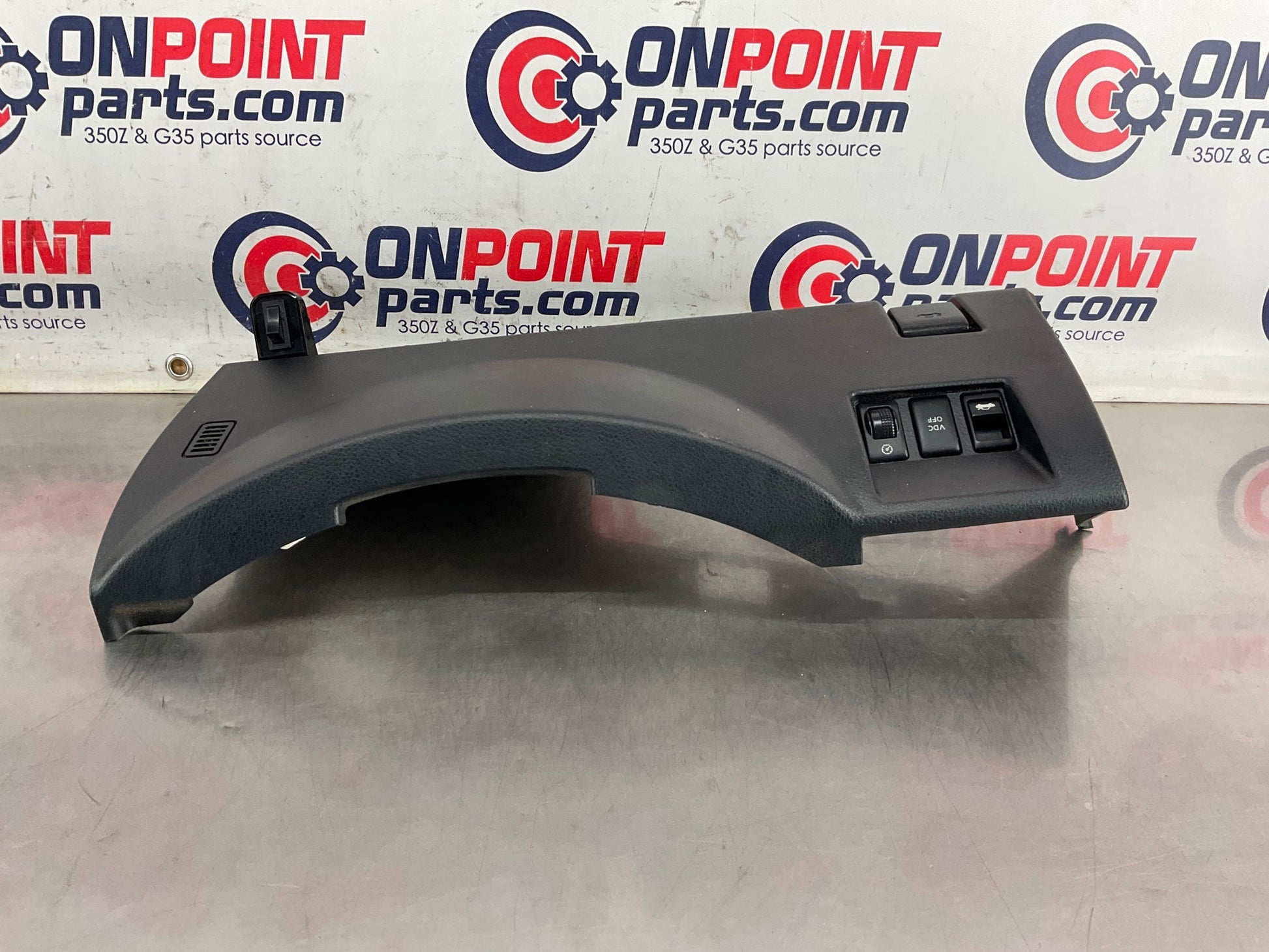 2005 Infiniti G35 Driver Left Lower Dash Panel with Switches OEM 24BFFE7 - On Point Parts Inc